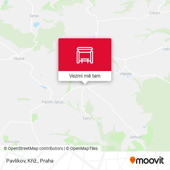 Pavlíkov, Křiž. mapa