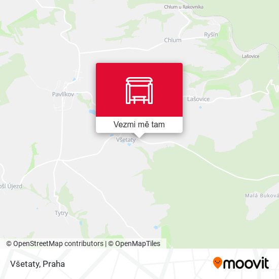 Všetaty mapa