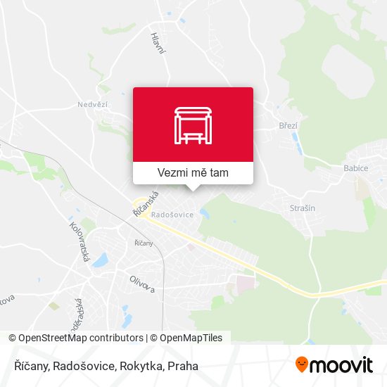Říčany, Radošovice, Rokytka mapa