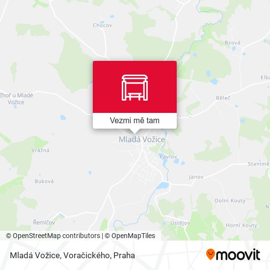 Mladá Vožice, Voračického mapa