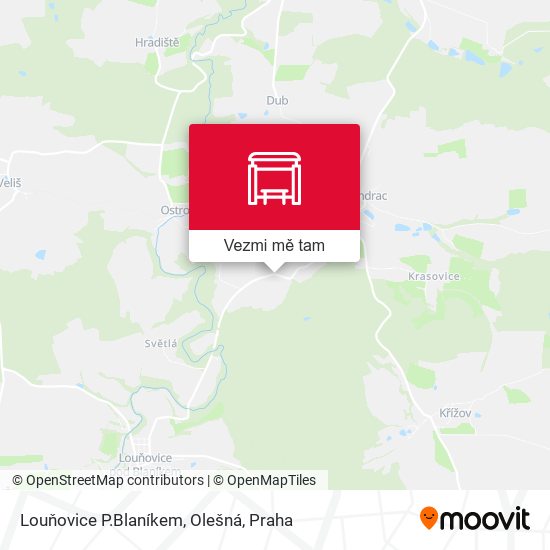 Louňovice P.Blaníkem, Olešná mapa