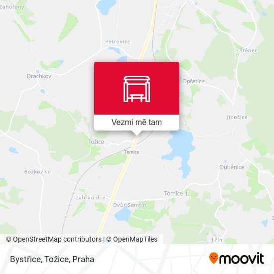 Bystřice, Tožice mapa