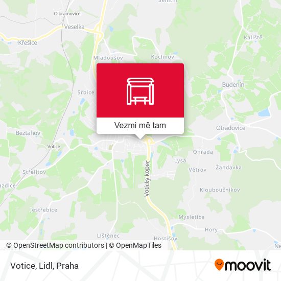 Votice, Lidl mapa