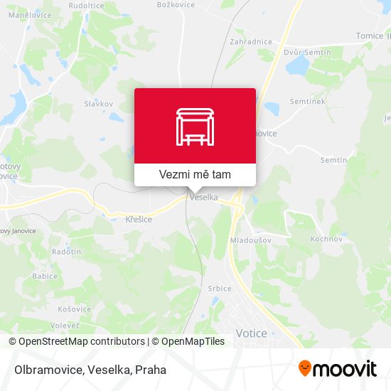 Olbramovice, Veselka mapa
