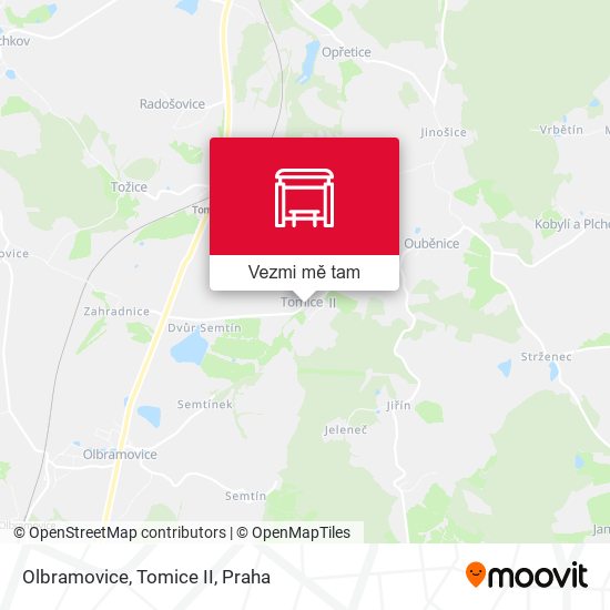 Olbramovice, Tomice II mapa
