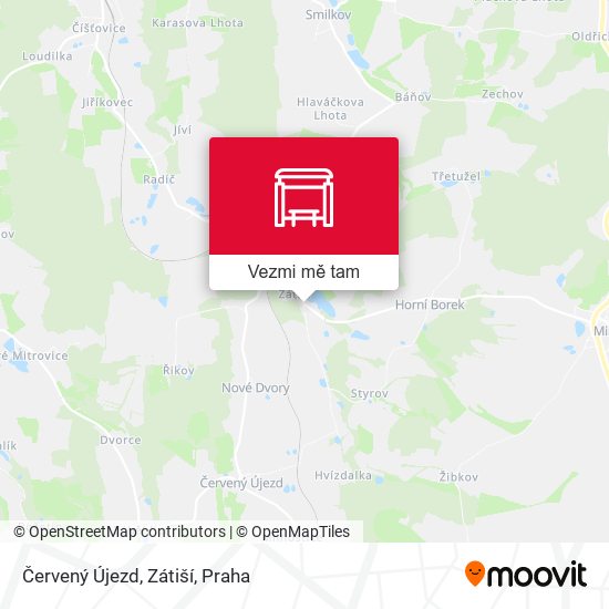 Červený Újezd, Zátiší mapa