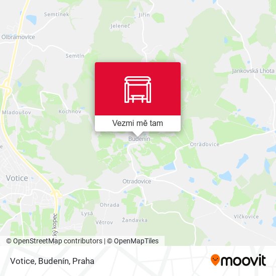 Votice, Budenín mapa
