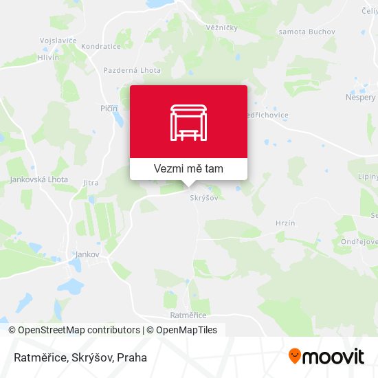 Ratměřice, Skrýšov mapa