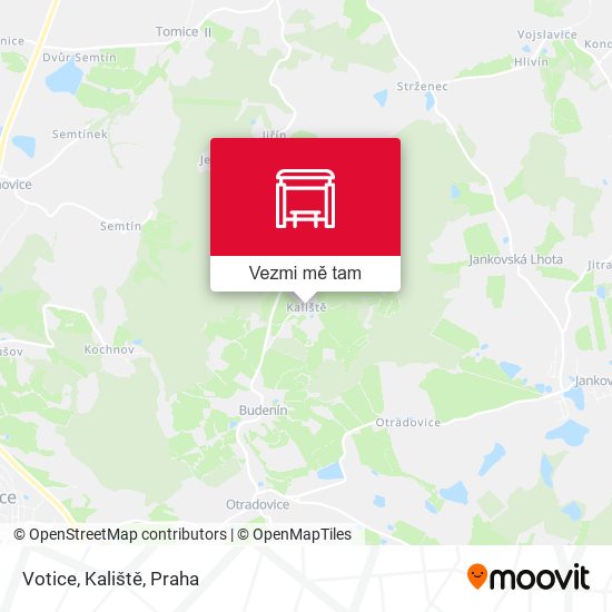 Votice, Kaliště mapa