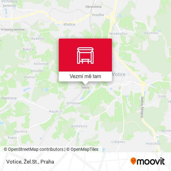 Votice, Žel.St. mapa