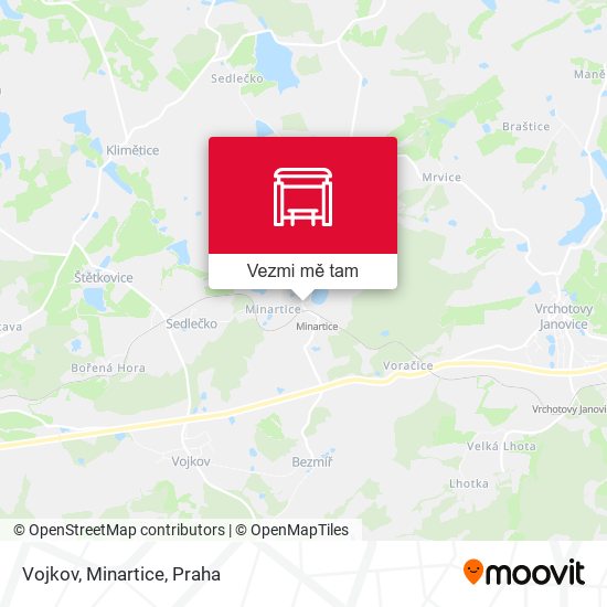 Vojkov, Minartice mapa