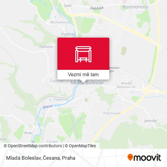 Mladá Boleslav, Česana mapa