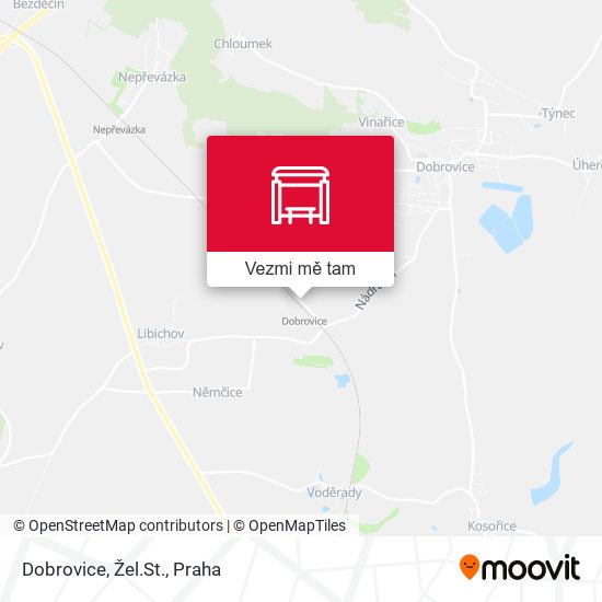 Dobrovice, Žel.St. mapa