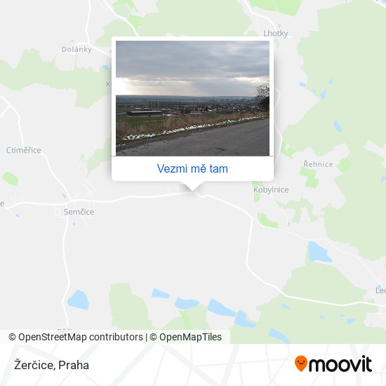 Žerčice mapa