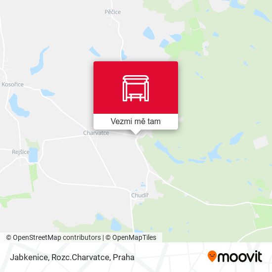 Jabkenice, Rozc.Charvatce mapa