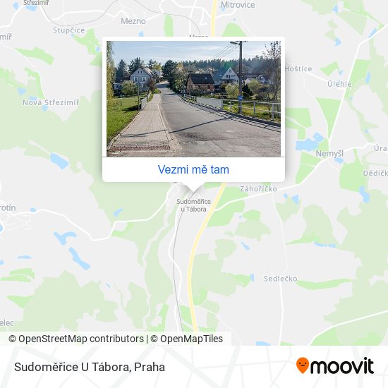 Sudoměřice U Tábora mapa