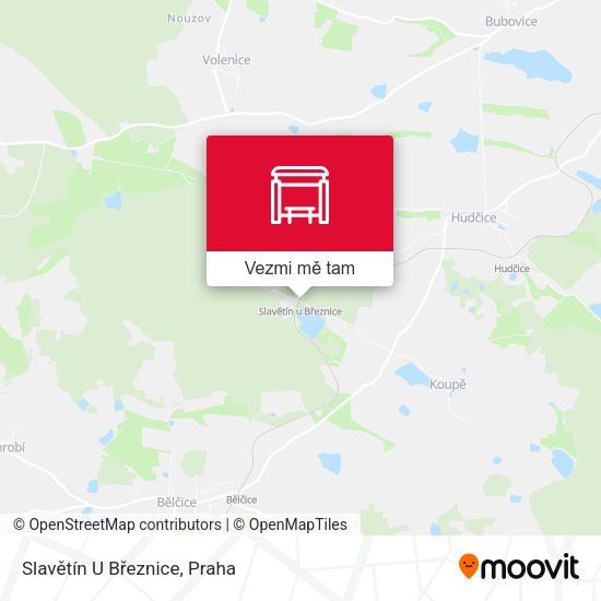 Slavětín U Březnice mapa
