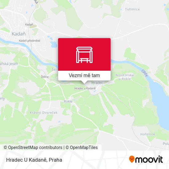 Hradec U Kadaně mapa