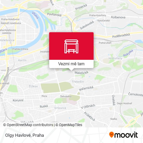 Olgy Havlové mapa
