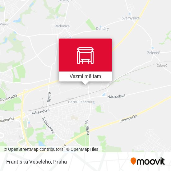 Františka Veselého mapa