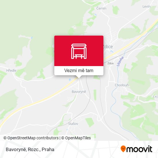 Bavoryně, Rozc. mapa