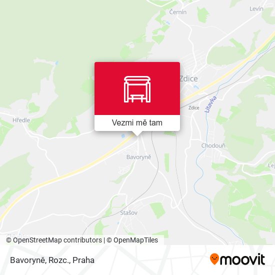 Bavoryně, Rozc. mapa