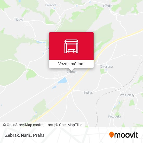 Žebrák, Nám. mapa