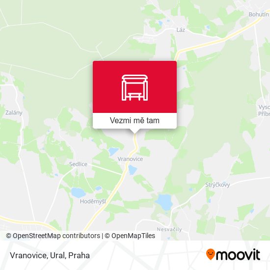 Vranovice, Ural mapa