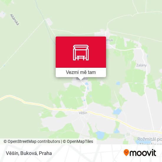 Věšín, Buková mapa