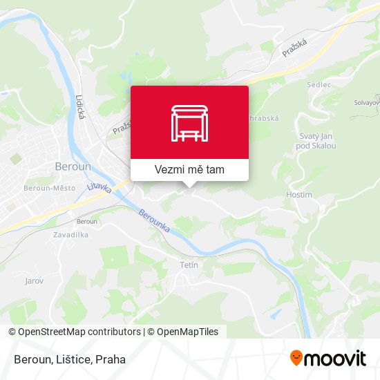 Beroun, Lištice mapa