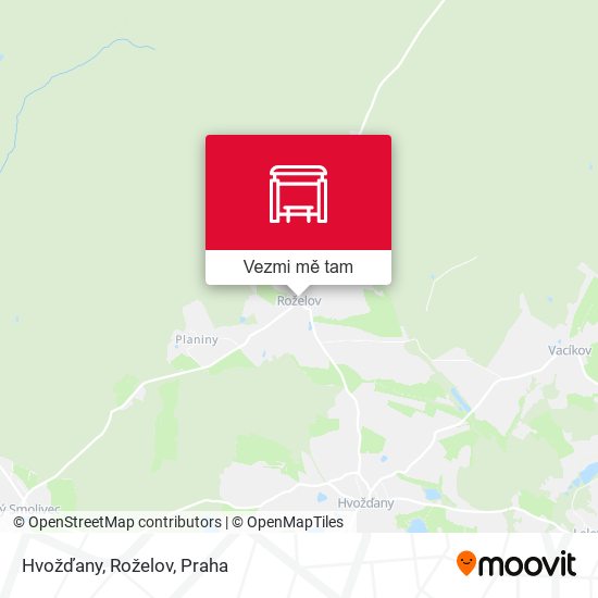 Hvožďany, Roželov mapa