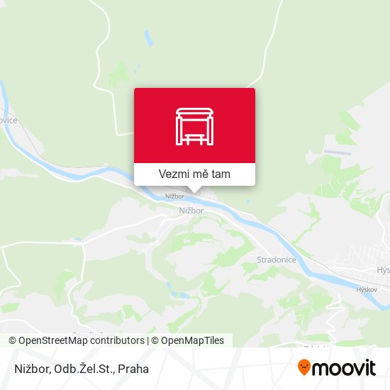Nižbor, Odb.Žel.St. mapa