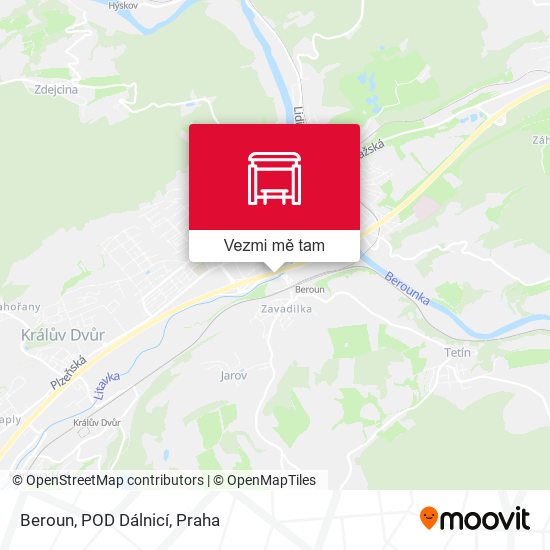 Beroun, POD Dálnicí mapa