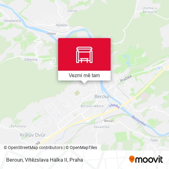 Beroun, Vítězslava Hálka II mapa