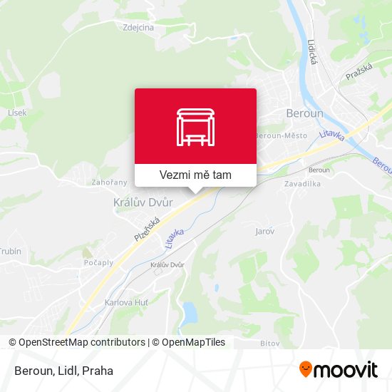 Beroun, Lidl mapa