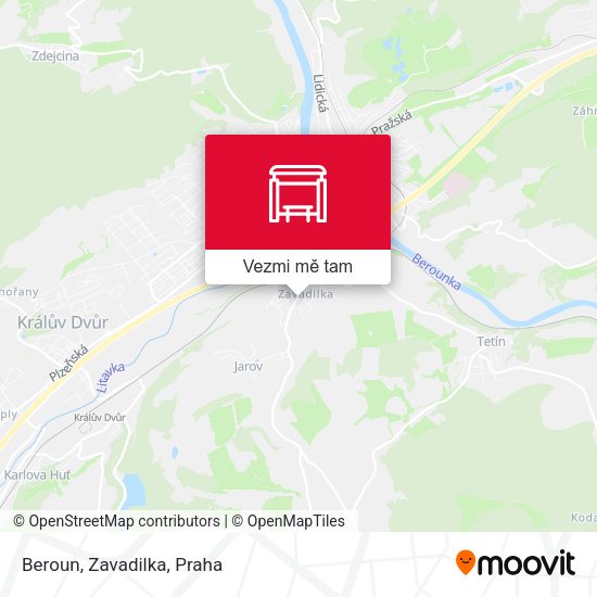 Beroun, Zavadilka mapa