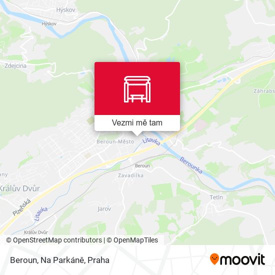 Beroun, Na Parkáně mapa