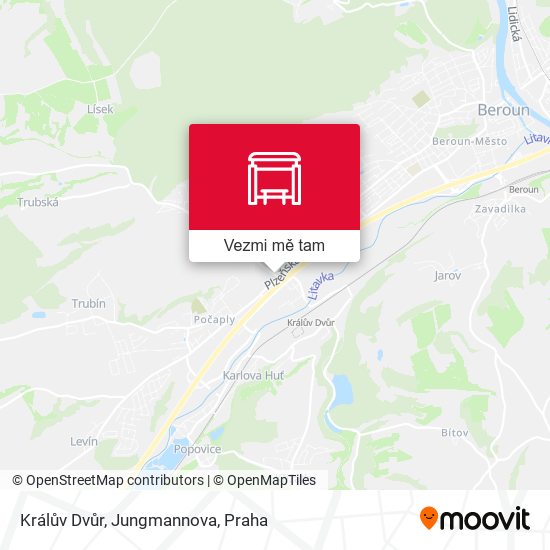 Králův Dvůr, Jungmannova mapa