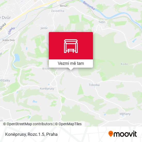 Koněprusy, Rozc.1.5 mapa