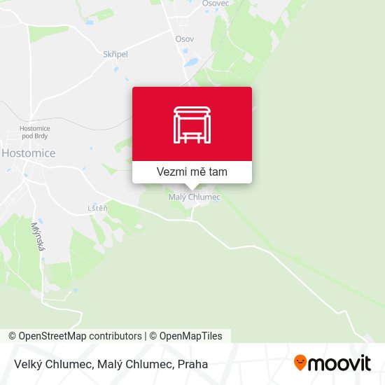 Velký Chlumec, Malý Chlumec mapa