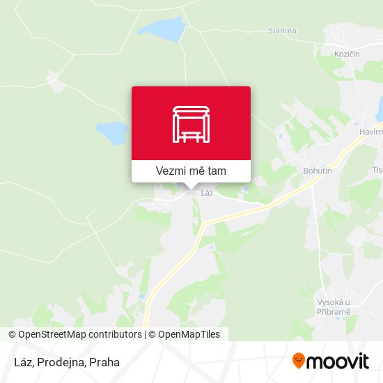 Láz, Prodejna mapa