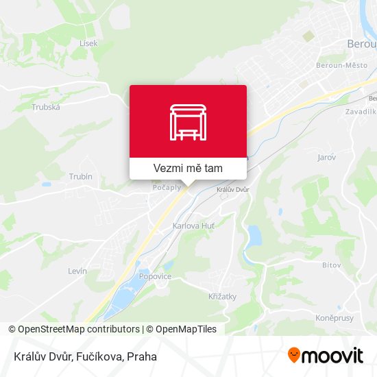 Králův Dvůr, Fučíkova mapa