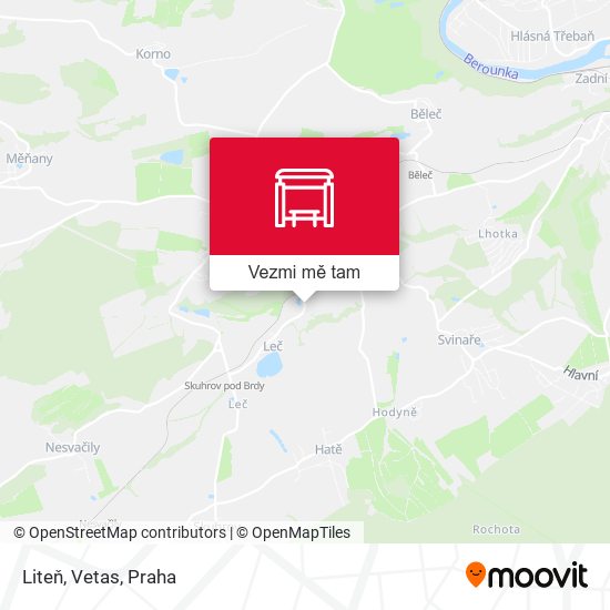 Liteň, Vetas mapa