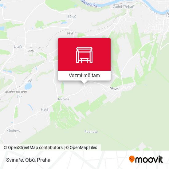 Svinaře, Obú mapa