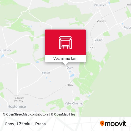 Osov, U Zámku I mapa