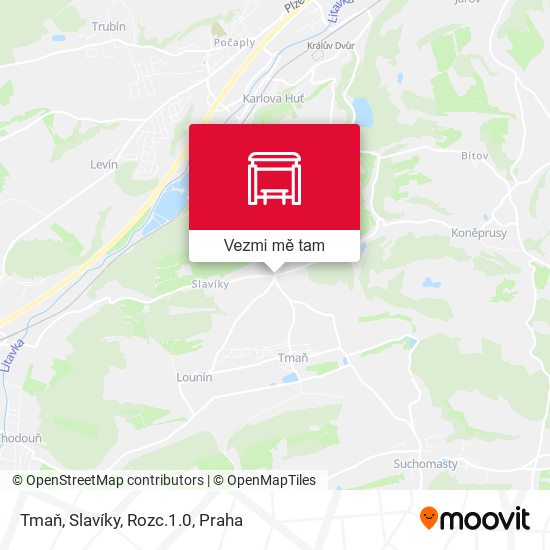 Tmaň, Slavíky, Rozc.1.0 mapa