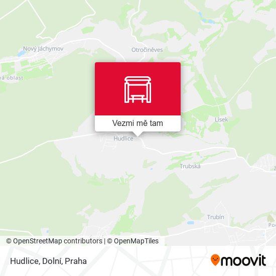 Hudlice, Dolní mapa