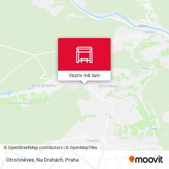 Otročiněves, Na Drahách mapa