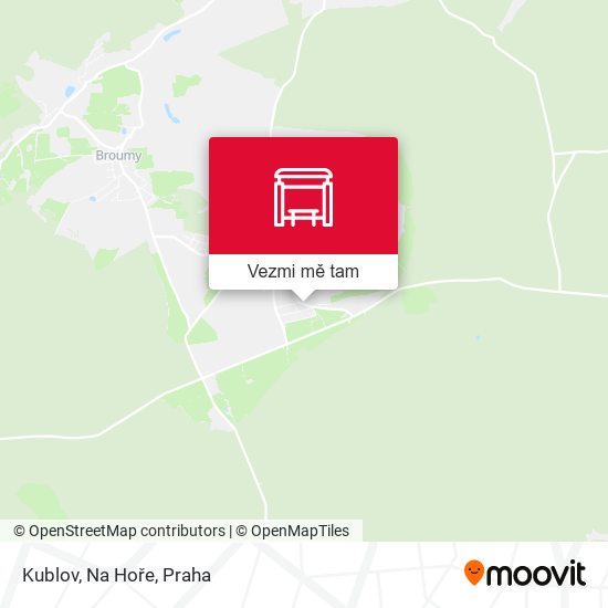 Kublov, Na Hoře mapa