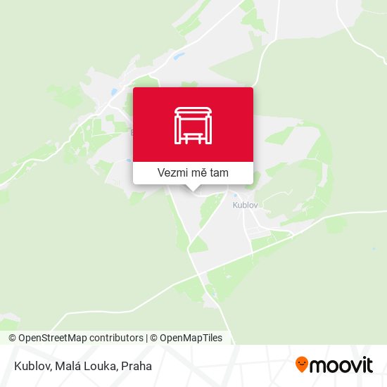 Kublov, Malá Louka mapa
